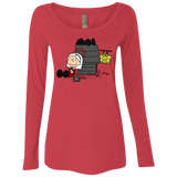 T-Shirts Vintage Red / S Sabrina Brown Women's Triblend Long Sleeve Shirt