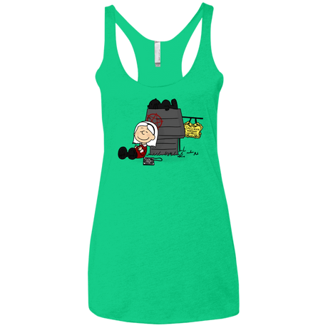 T-Shirts Envy / X-Small Sabrina Brown Women's Triblend Racerback Tank