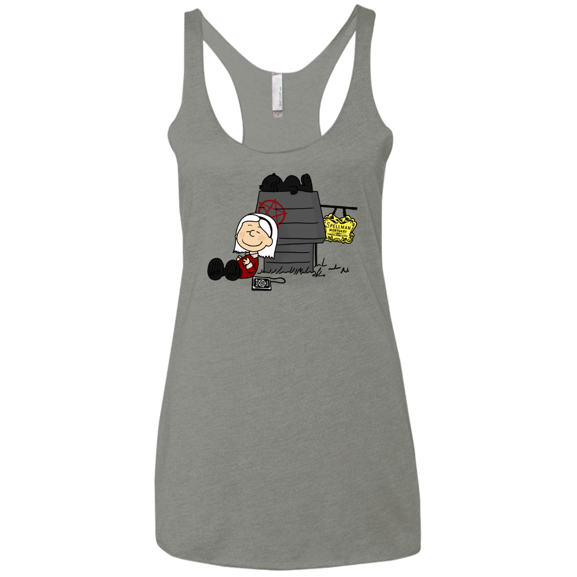 T-Shirts Venetian Grey / X-Small Sabrina Brown Women's Triblend Racerback Tank