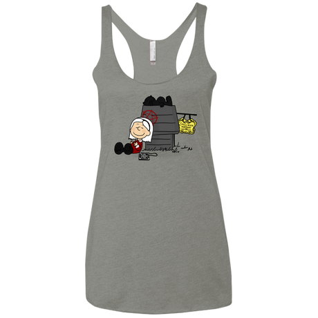 T-Shirts Venetian Grey / X-Small Sabrina Brown Women's Triblend Racerback Tank