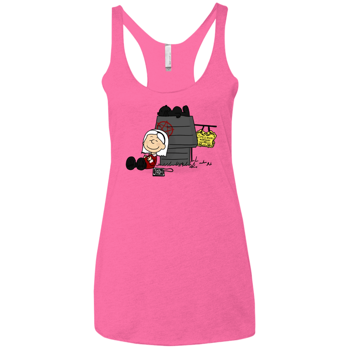T-Shirts Vintage Pink / X-Small Sabrina Brown Women's Triblend Racerback Tank