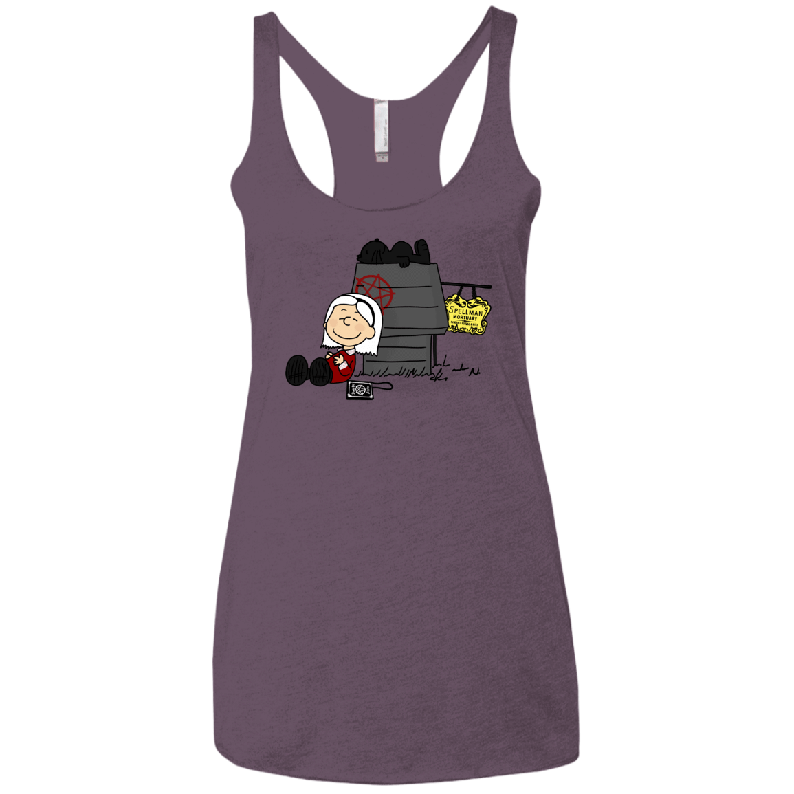 T-Shirts Vintage Purple / X-Small Sabrina Brown Women's Triblend Racerback Tank