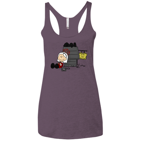 T-Shirts Vintage Purple / X-Small Sabrina Brown Women's Triblend Racerback Tank
