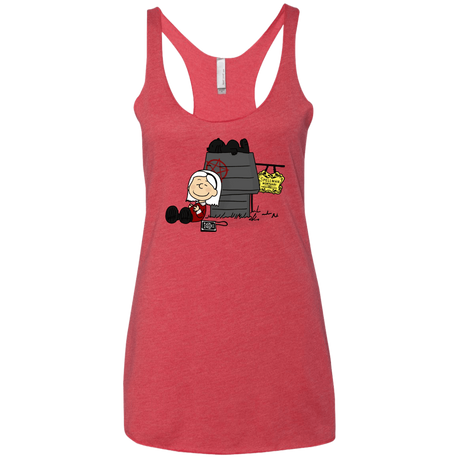 T-Shirts Vintage Red / X-Small Sabrina Brown Women's Triblend Racerback Tank
