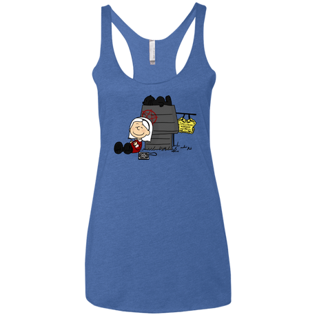 T-Shirts Vintage Royal / X-Small Sabrina Brown Women's Triblend Racerback Tank