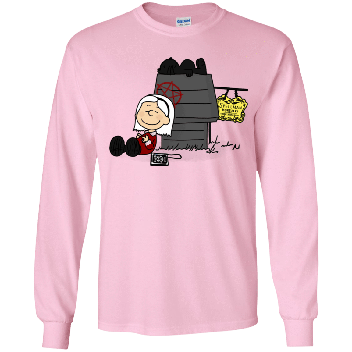 T-Shirts Light Pink / YS Sabrina Brown Youth Long Sleeve T-Shirt