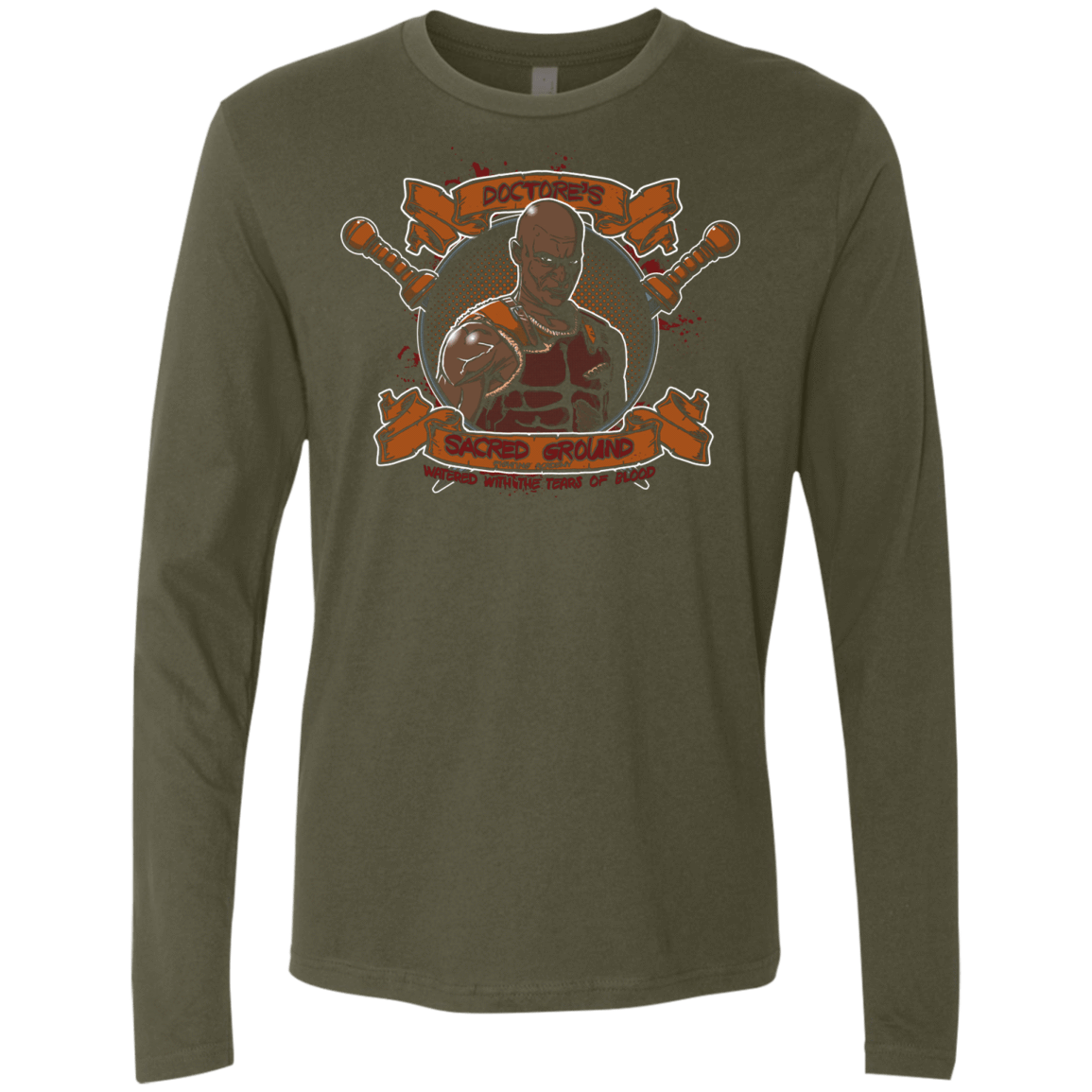 T-Shirts Military Green / S Sacred Ground Men's Premium Long Sleeve