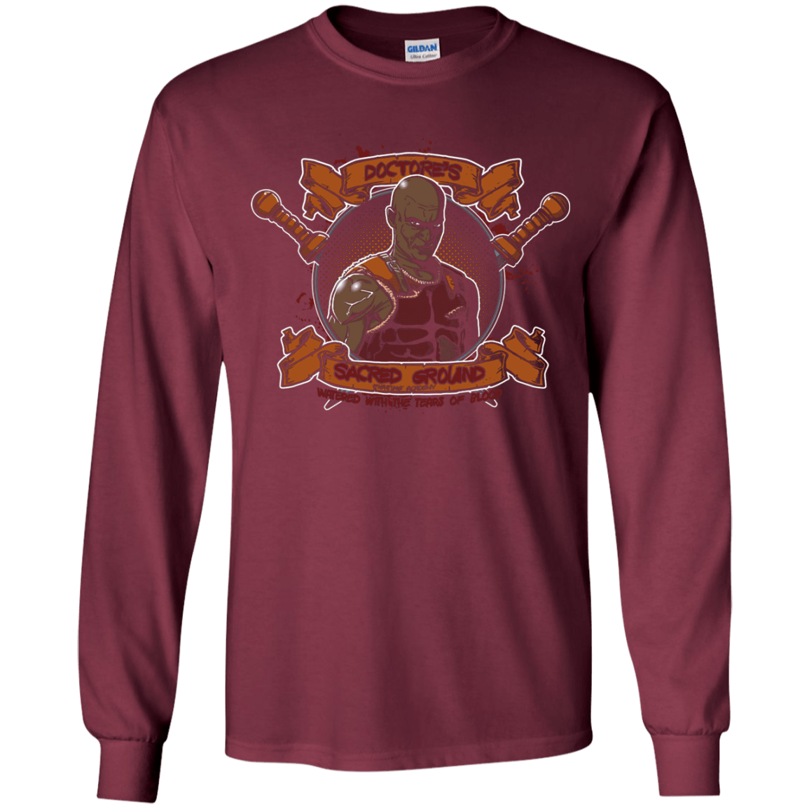 T-Shirts Maroon / YS Sacred Ground Youth Long Sleeve T-Shirt