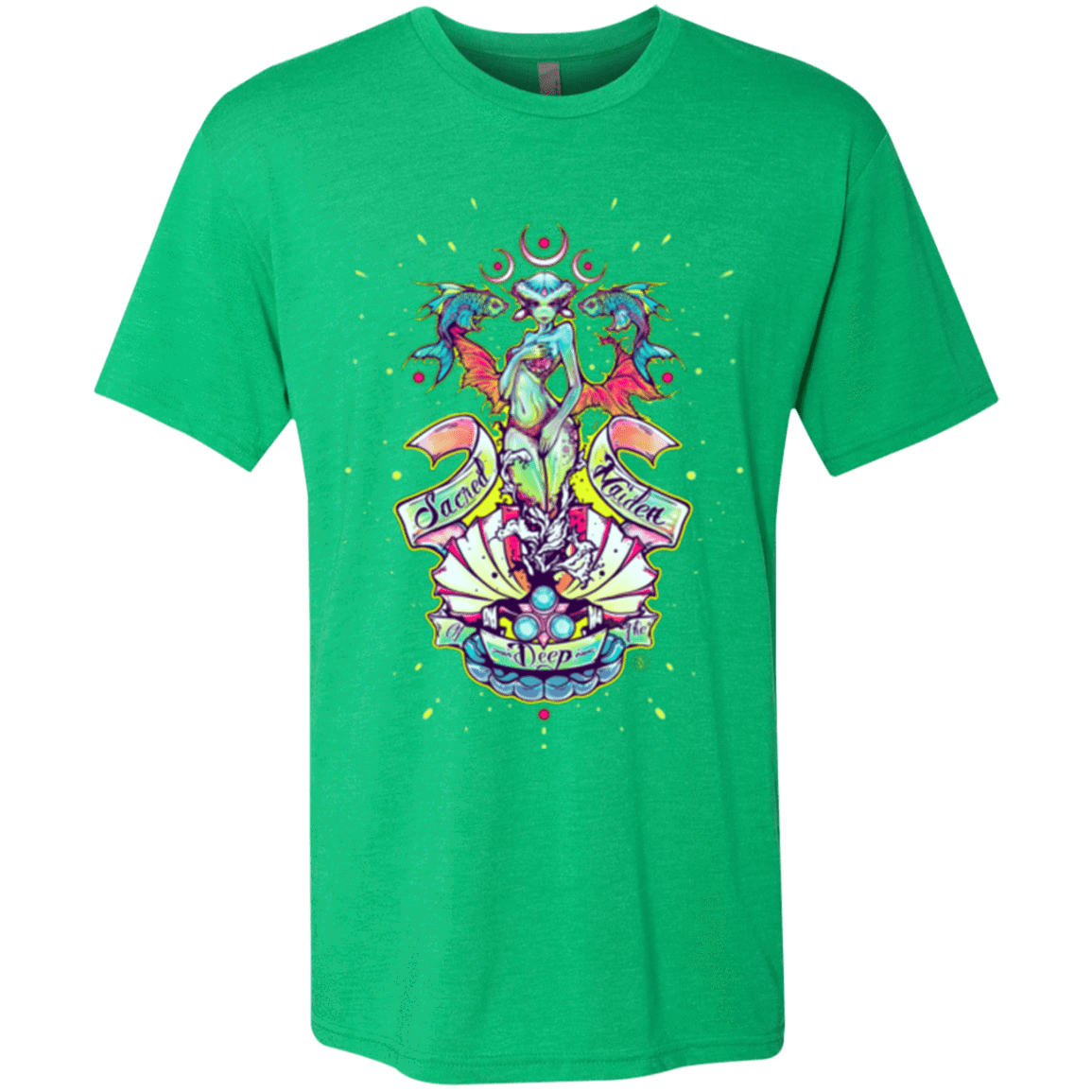 T-Shirts Envy / Small Sacred Maiden of the Deep Men's Triblend T-Shirt