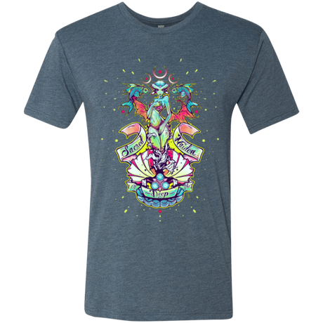 T-Shirts Indigo / Small Sacred Maiden of the Deep Men's Triblend T-Shirt