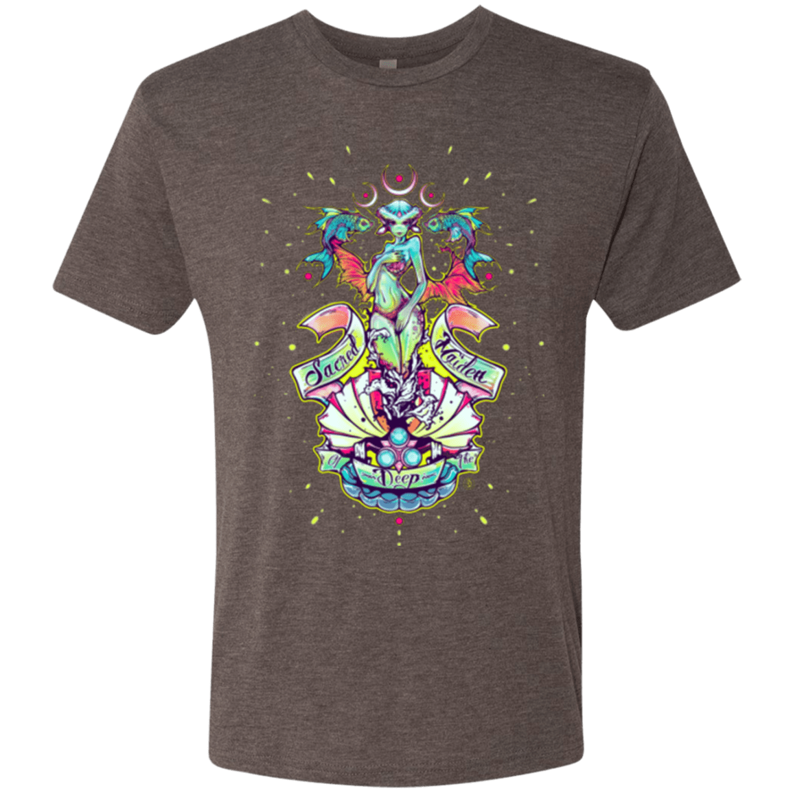 T-Shirts Macchiato / Small Sacred Maiden of the Deep Men's Triblend T-Shirt