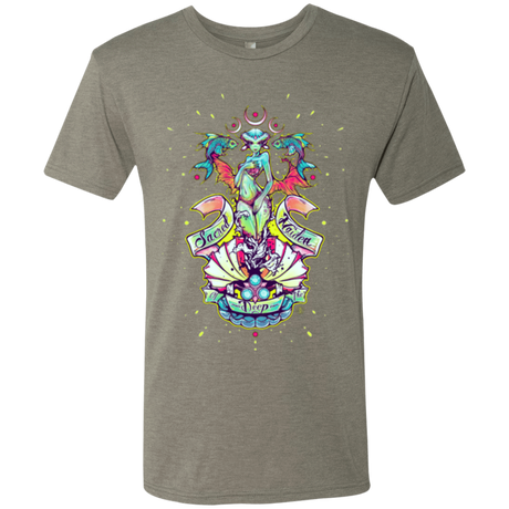 T-Shirts Venetian Grey / Small Sacred Maiden of the Deep Men's Triblend T-Shirt