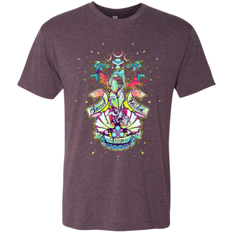 T-Shirts Vintage Purple / Small Sacred Maiden of the Deep Men's Triblend T-Shirt