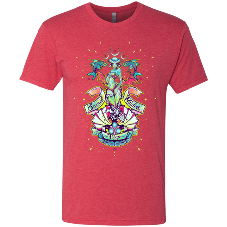 T-Shirts Vintage Red / Small Sacred Maiden of the Deep Men's Triblend T-Shirt
