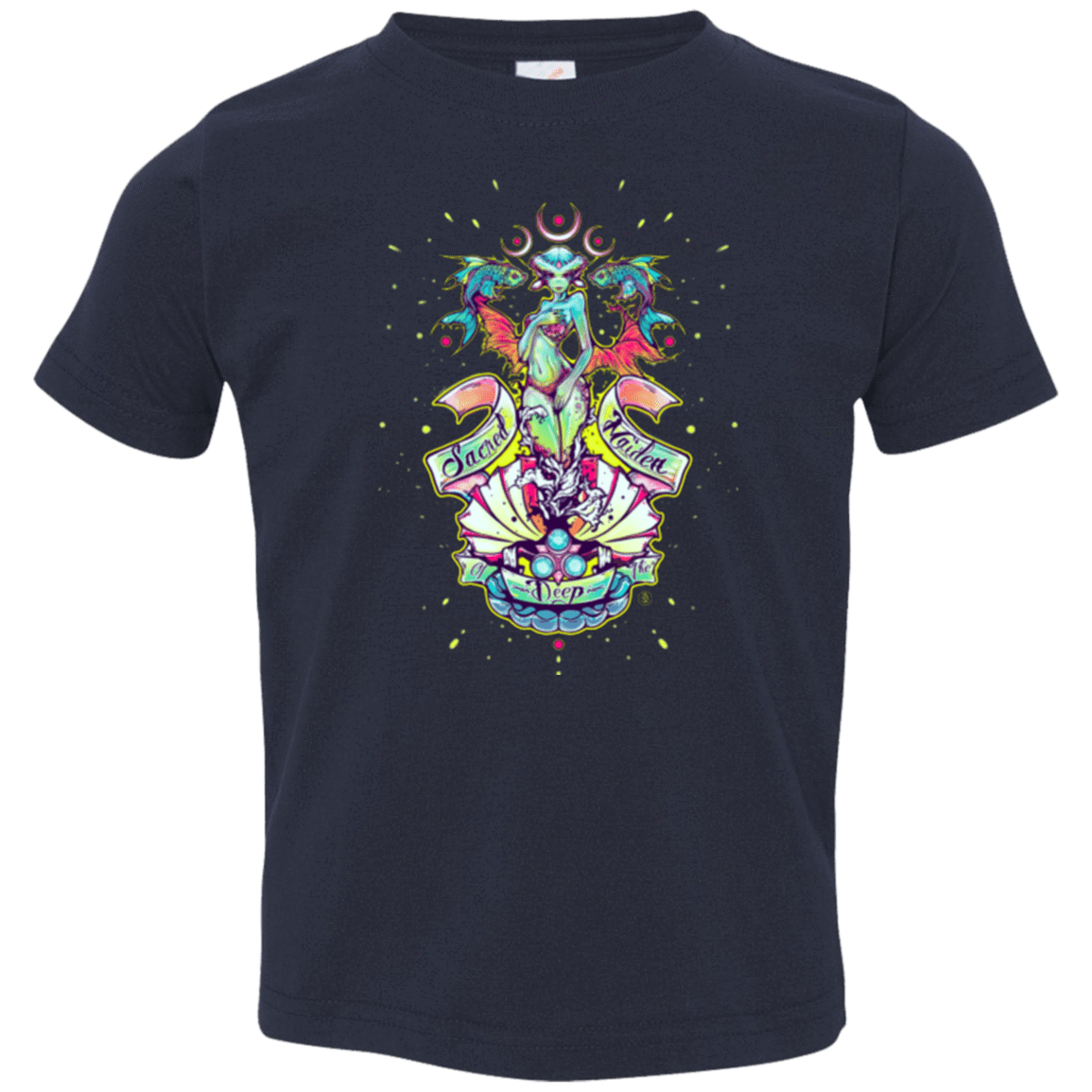 T-Shirts Navy / 2T Sacred Maiden of the Deep Toddler Premium T-Shirt