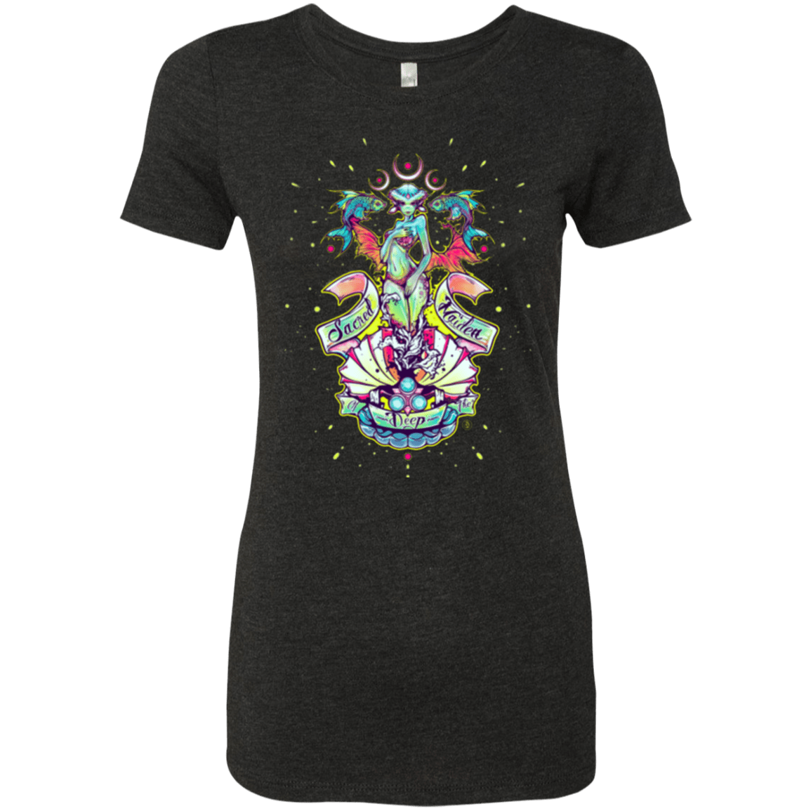 T-Shirts Vintage Black / Small Sacred Maiden of the Deep Women's Triblend T-Shirt