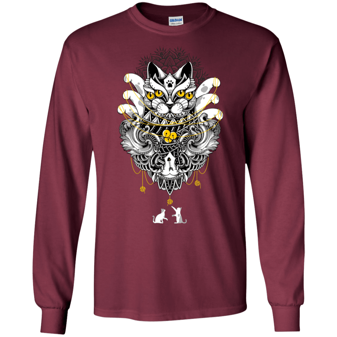 T-Shirts Maroon / S Sacred Ritual Men's Long Sleeve T-Shirt