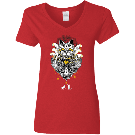 T-Shirts Red / S Sacred Ritual Women's V-Neck T-Shirt