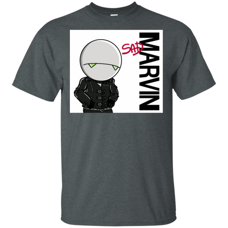 T-Shirts Dark Heather / S Sad Marvin T-Shirt