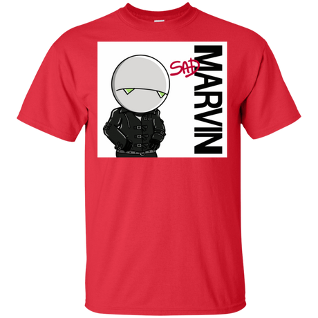 T-Shirts Red / S Sad Marvin T-Shirt