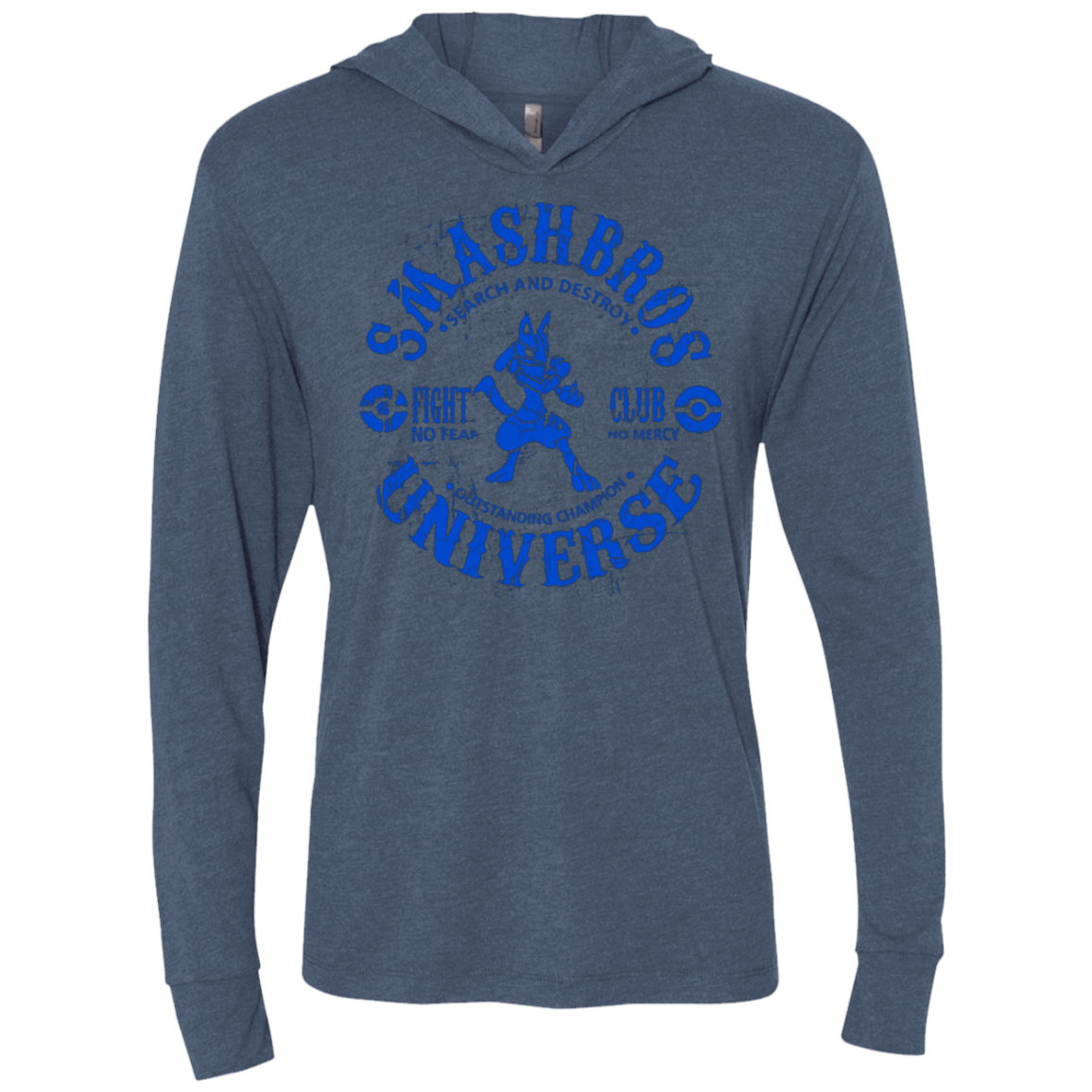 T-Shirts Indigo / X-Small SAFFRON CHAMPION 3 Triblend Long Sleeve Hoodie Tee