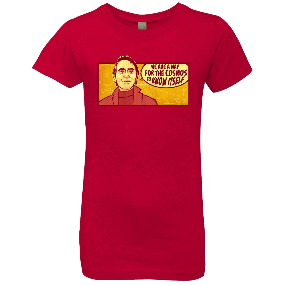 T-Shirts Red / YXS SAGAN Cosmos Girls Premium T-Shirt