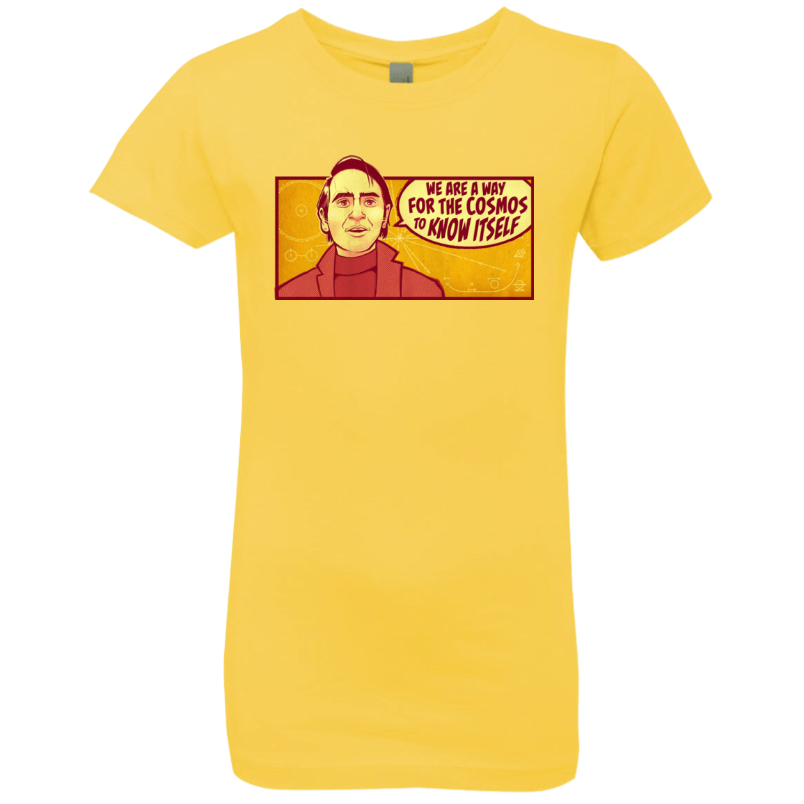 T-Shirts Vibrant Yellow / YXS SAGAN Cosmos Girls Premium T-Shirt