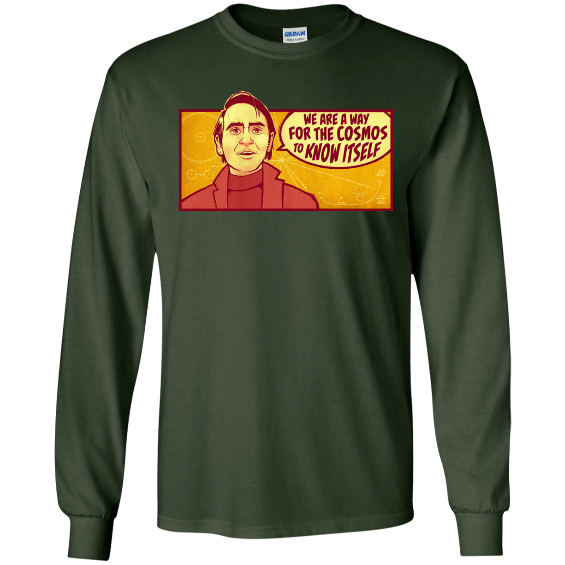 T-Shirts Forest Green / S SAGAN Cosmos Long Sleeve T-Shirt