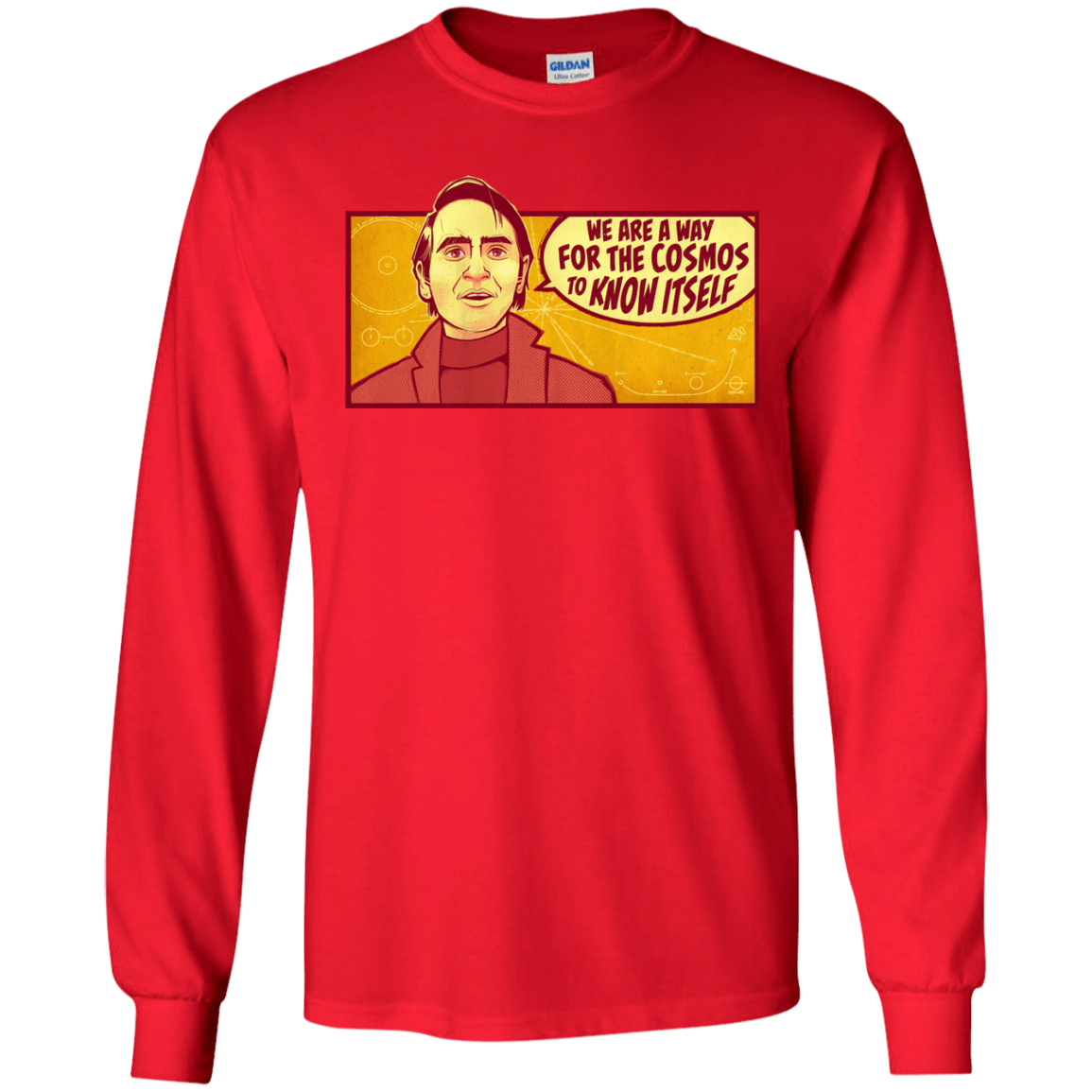 T-Shirts Red / S SAGAN Cosmos Long Sleeve T-Shirt