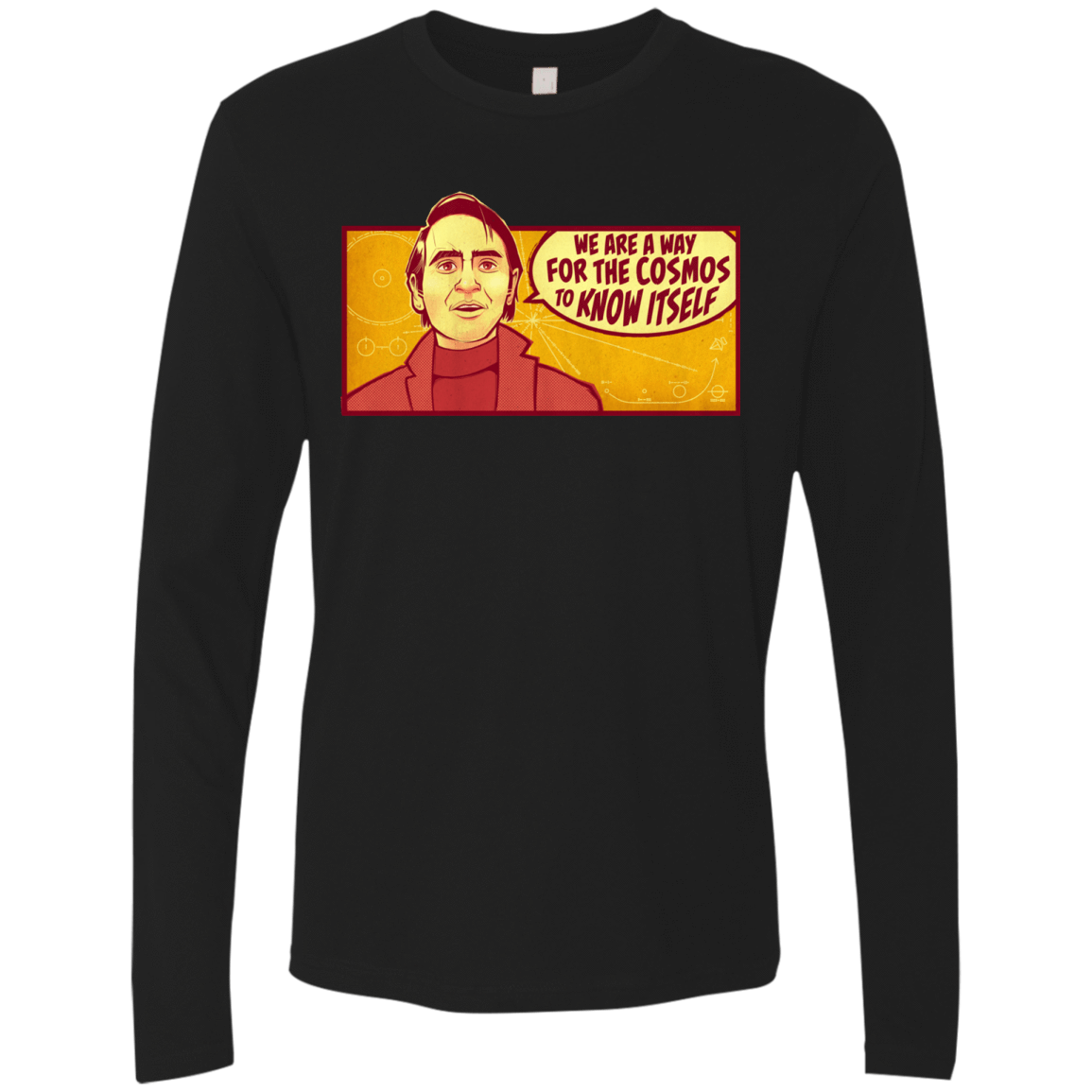 T-Shirts Black / S SAGAN Cosmos Men's Premium Long Sleeve