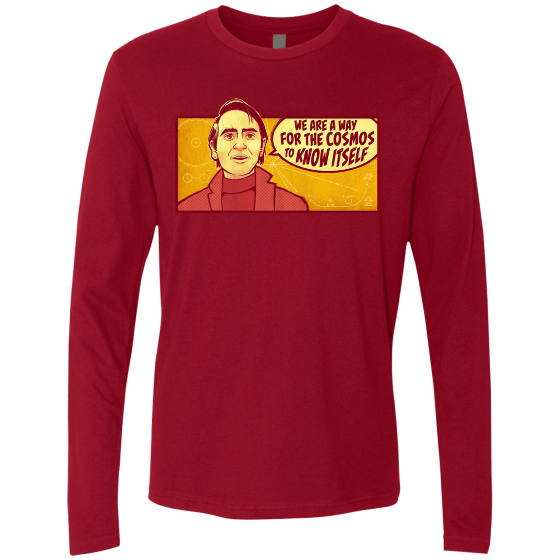 T-Shirts Cardinal / S SAGAN Cosmos Men's Premium Long Sleeve