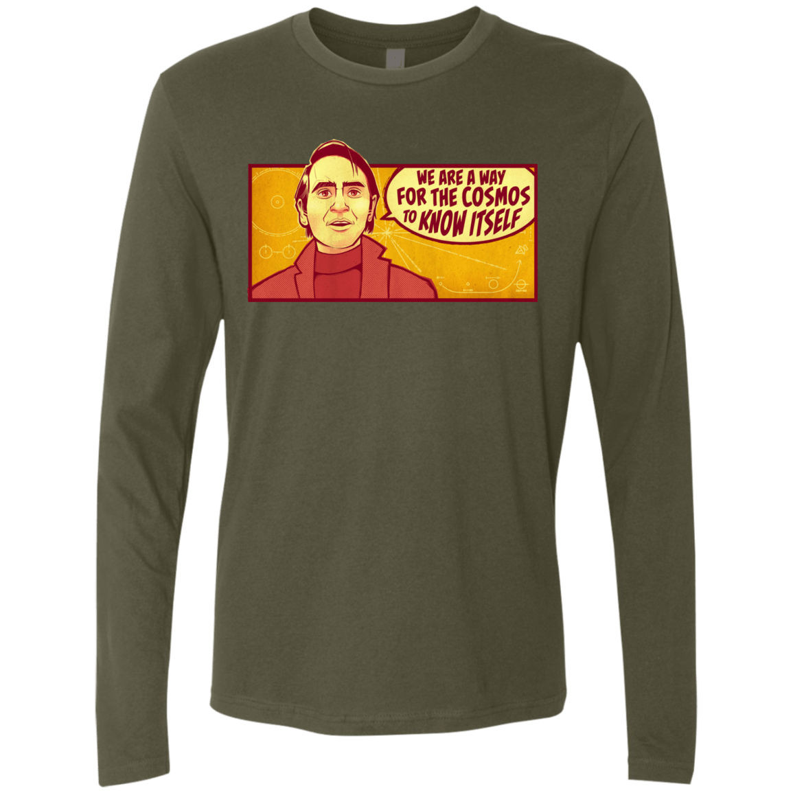 T-Shirts Military Green / S SAGAN Cosmos Men's Premium Long Sleeve
