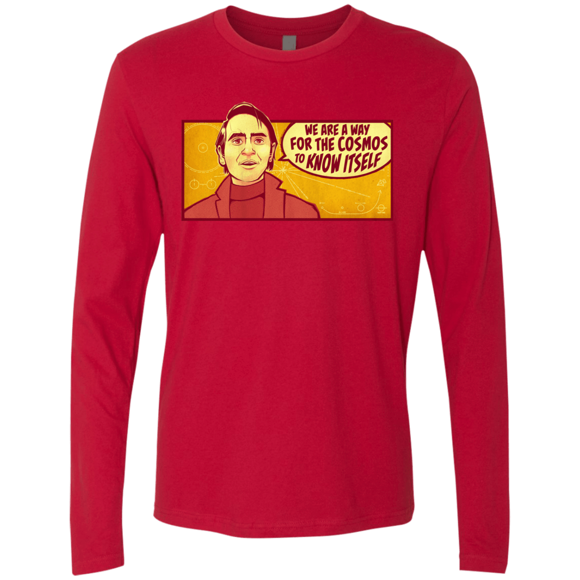 T-Shirts Red / S SAGAN Cosmos Men's Premium Long Sleeve