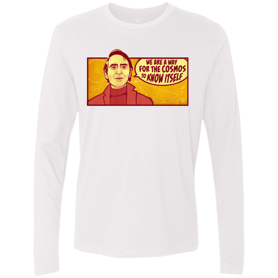 T-Shirts White / S SAGAN Cosmos Men's Premium Long Sleeve