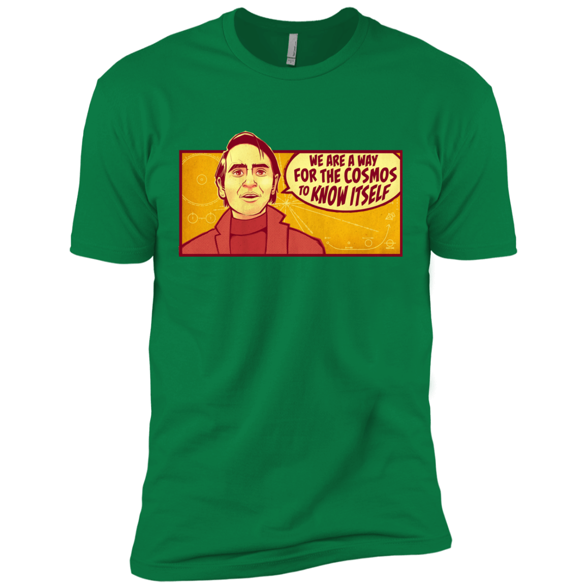 T-Shirts Kelly Green / X-Small SAGAN Cosmos Men's Premium T-Shirt