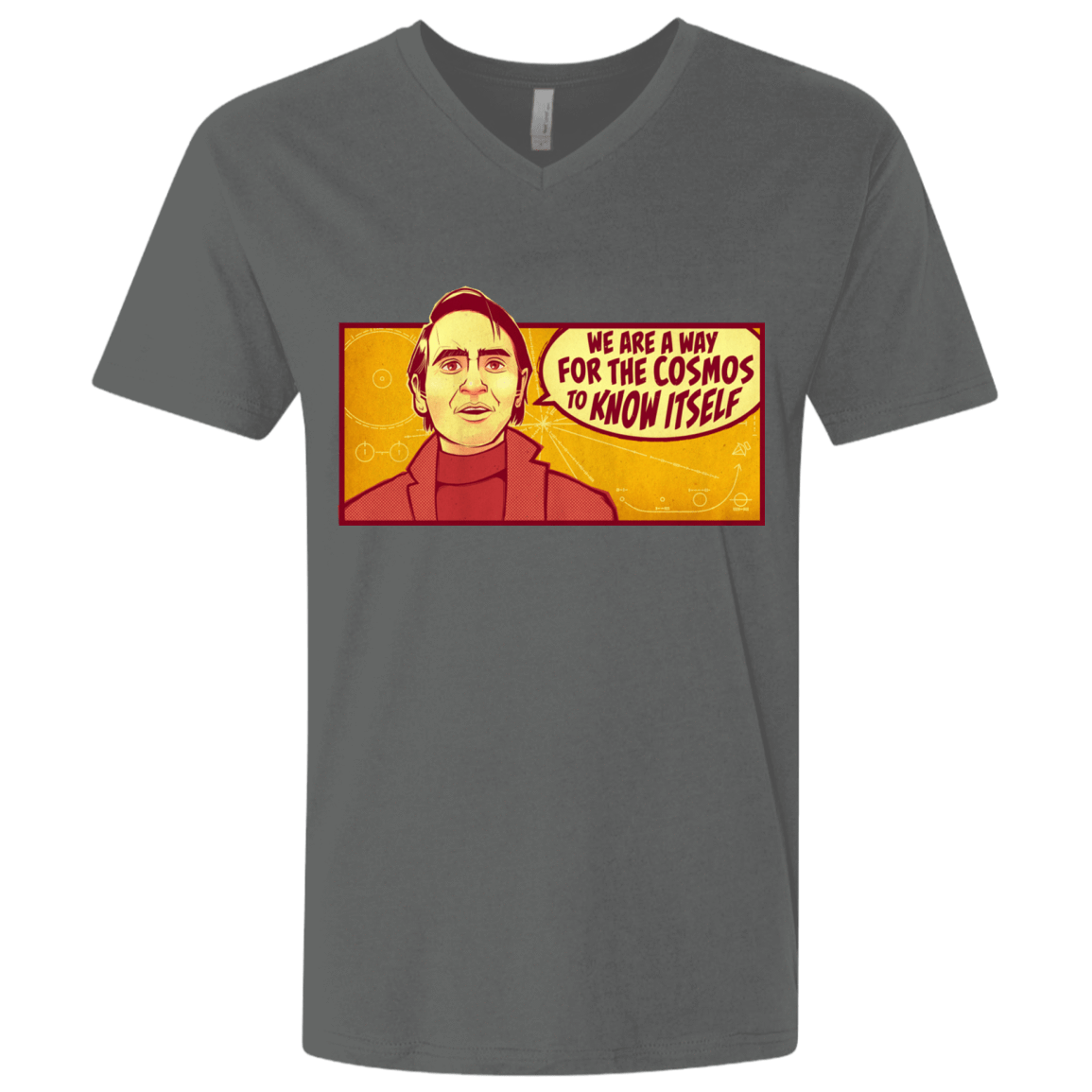 T-Shirts Heavy Metal / X-Small SAGAN Cosmos Men's Premium V-Neck