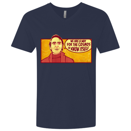 T-Shirts Midnight Navy / X-Small SAGAN Cosmos Men's Premium V-Neck