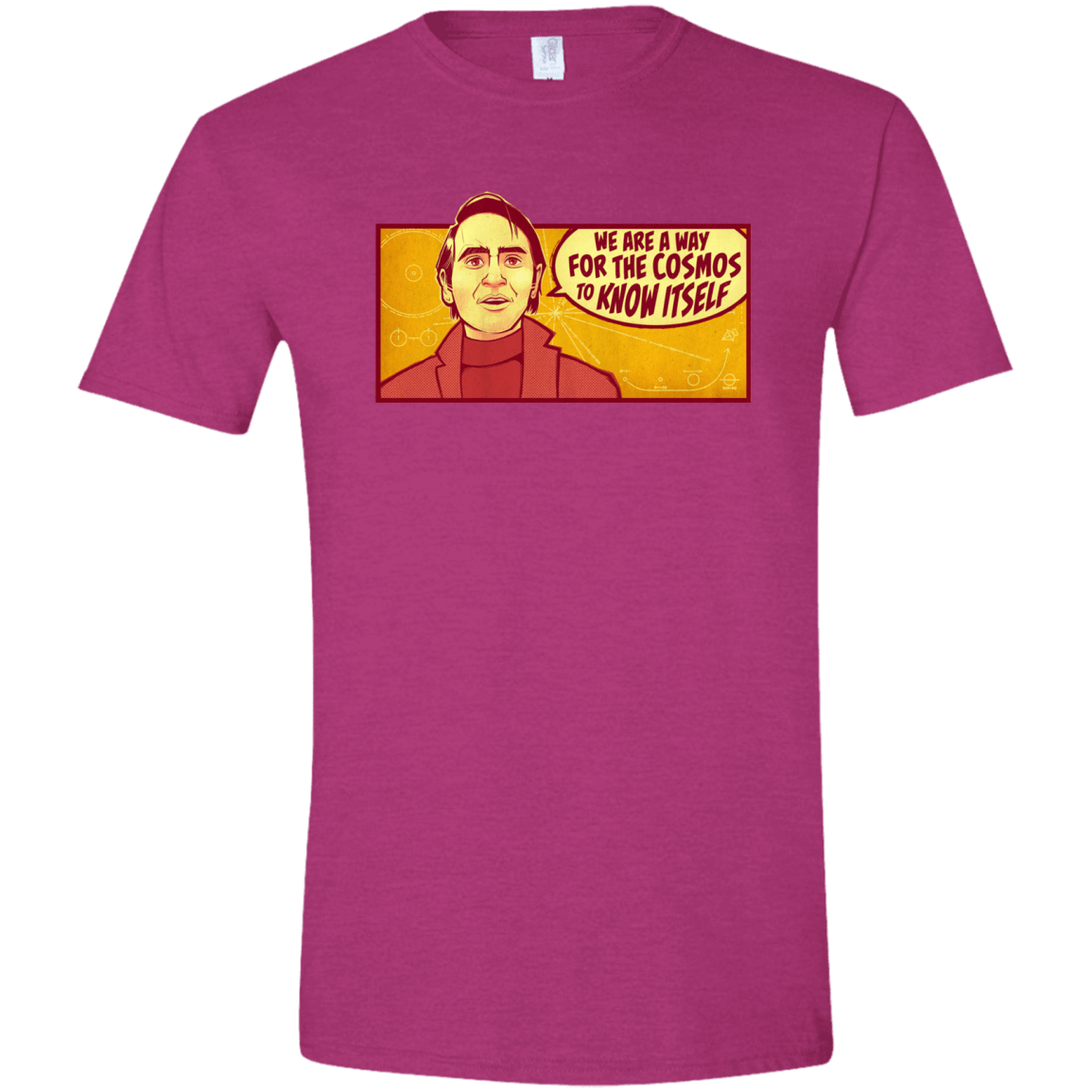 T-Shirts Antique Heliconia / S SAGAN Cosmos Men's Semi-Fitted Softstyle