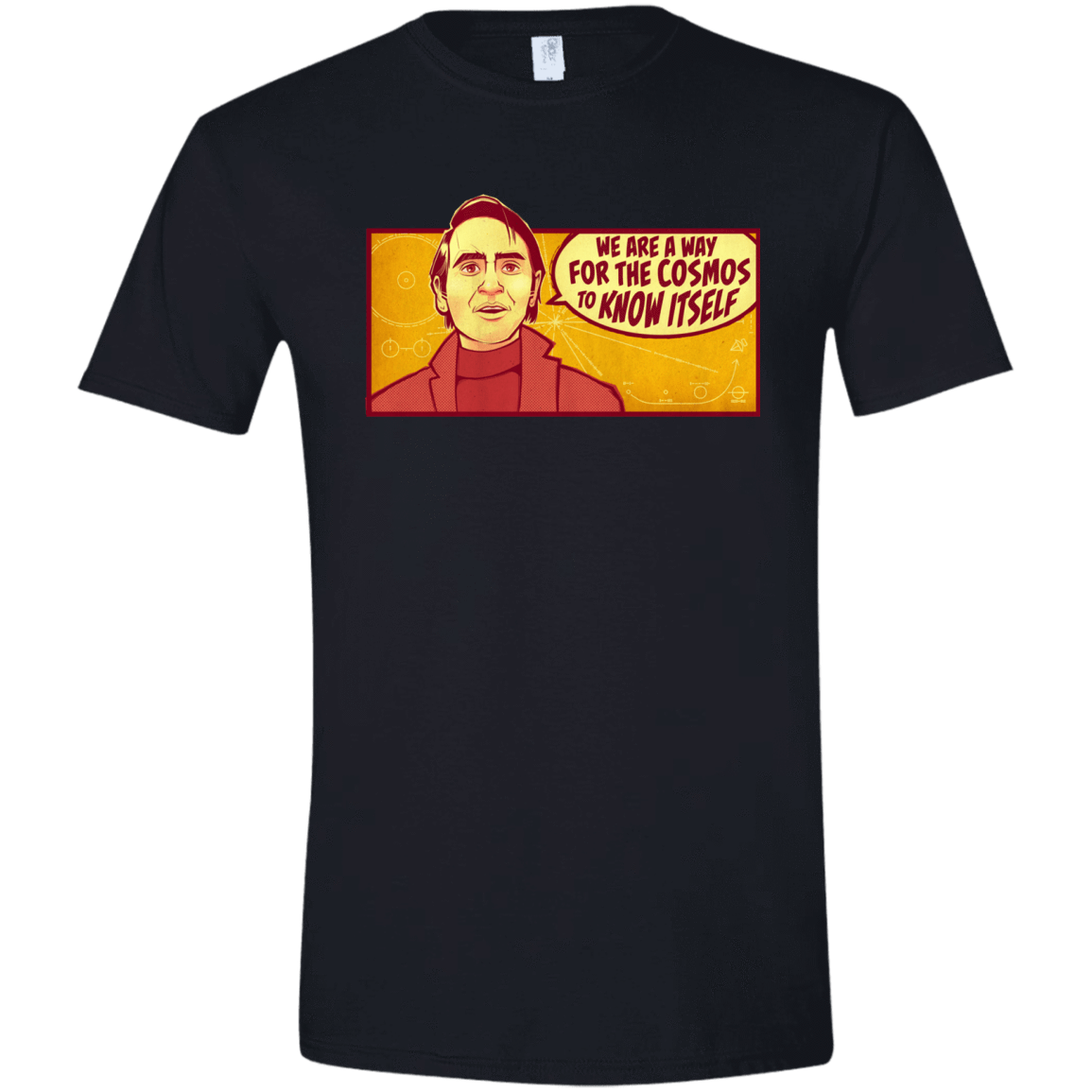 T-Shirts Black / X-Small SAGAN Cosmos Men's Semi-Fitted Softstyle