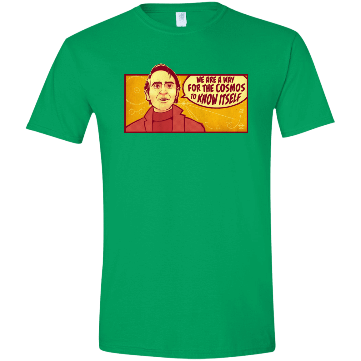 T-Shirts Irish Green / S SAGAN Cosmos Men's Semi-Fitted Softstyle