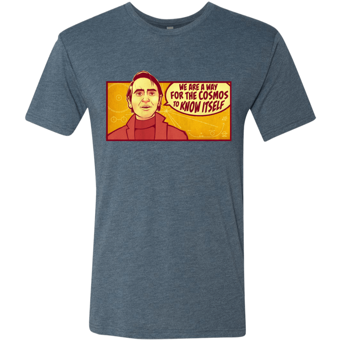 T-Shirts Indigo / S SAGAN Cosmos Men's Triblend T-Shirt