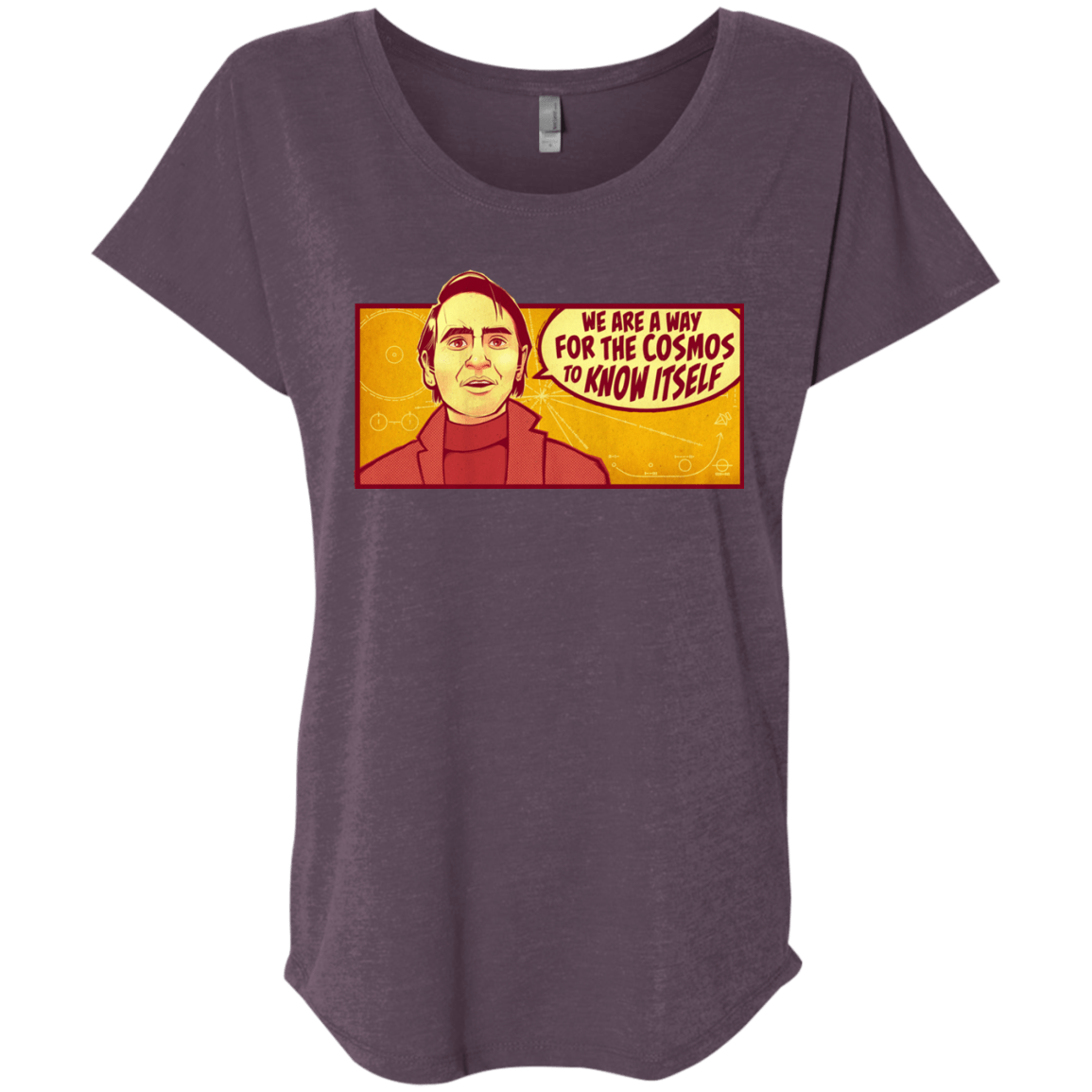 T-Shirts Vintage Purple / X-Small SAGAN Cosmos Triblend Dolman Sleeve