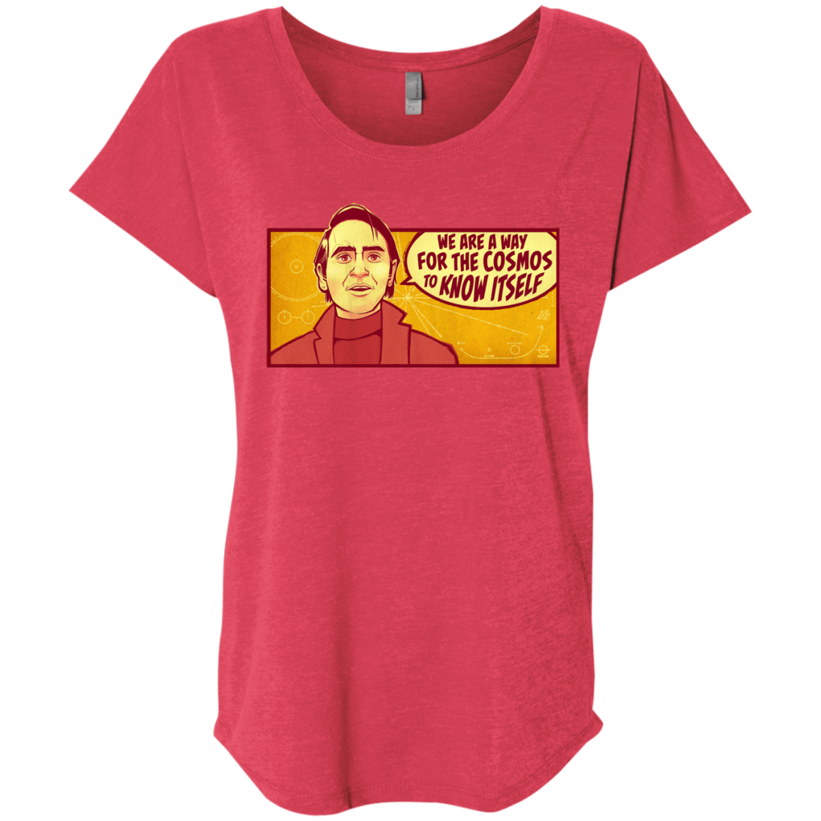 T-Shirts Vintage Red / X-Small SAGAN Cosmos Triblend Dolman Sleeve