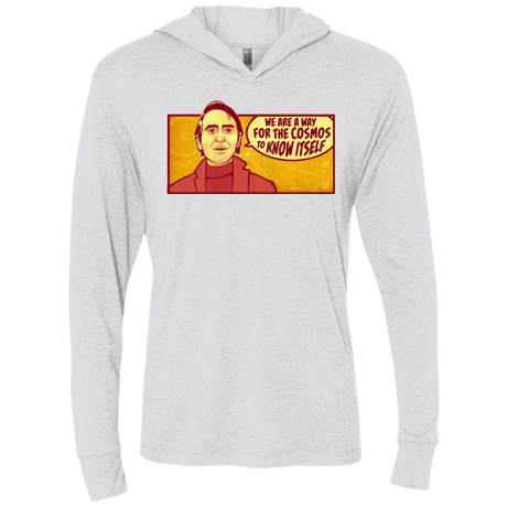 T-Shirts Heather White / X-Small SAGAN Cosmos Triblend Long Sleeve Hoodie Tee