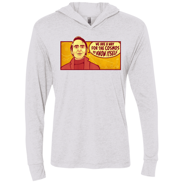 T-Shirts Heather White / X-Small SAGAN Cosmos Triblend Long Sleeve Hoodie Tee