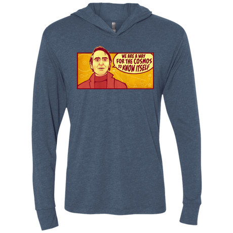 T-Shirts Indigo / X-Small SAGAN Cosmos Triblend Long Sleeve Hoodie Tee