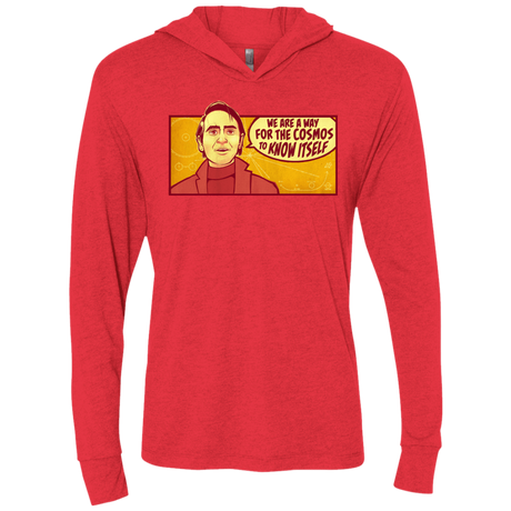 T-Shirts Vintage Red / X-Small SAGAN Cosmos Triblend Long Sleeve Hoodie Tee