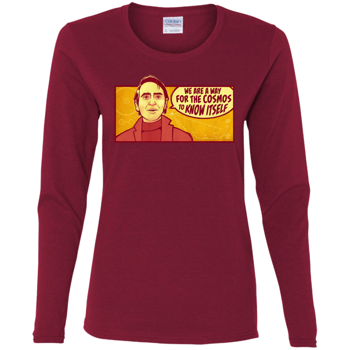 T-Shirts Cardinal / S SAGAN Cosmos Women's Long Sleeve T-Shirt