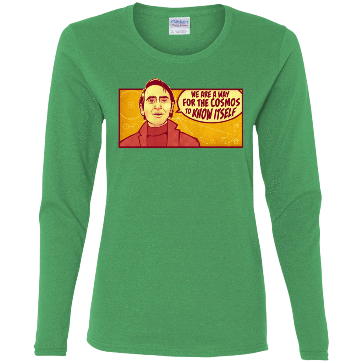 T-Shirts Irish Green / S SAGAN Cosmos Women's Long Sleeve T-Shirt