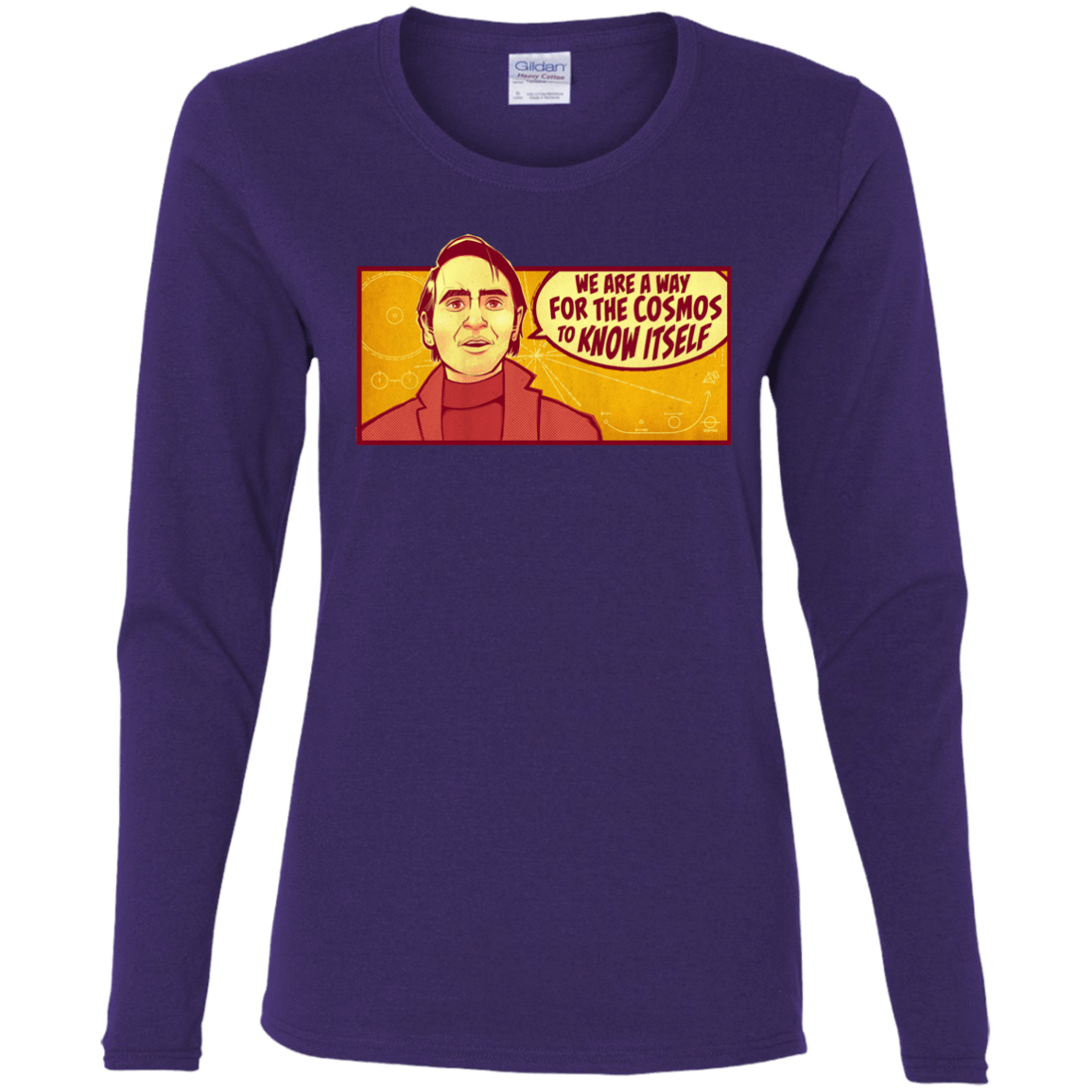 T-Shirts Purple / S SAGAN Cosmos Women's Long Sleeve T-Shirt